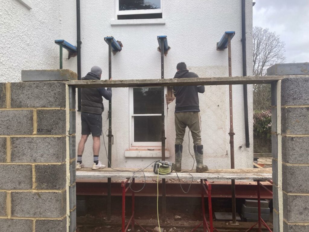 Full house refurbishment and side extension in Hook Heath