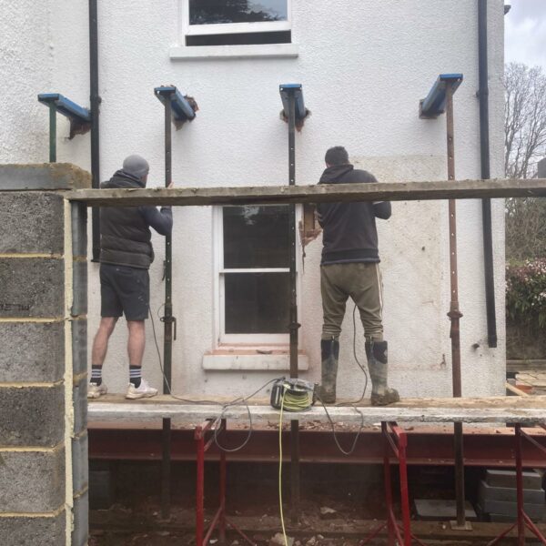 Full house refurbishment and side extension in Hook Heath